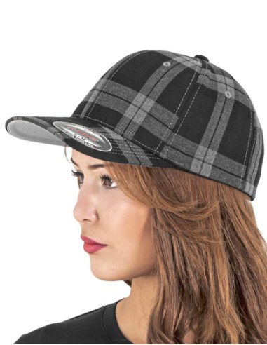 FLE-6197-Flexfit Tartan Plaid Cap